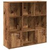 Regał, stare drewno, 98x29x97,5 cm, materiał drewnopochodny