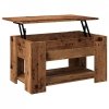 Stolik kawowy Stare drewno 79x49x41 cm Drewno klejone