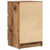 Szafki nocne z 3 szufladami 2 szt. Stare drewno 39x35x65 cm