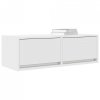 Szafki pod TV 2 szt. Białe 80x31x25,5 cm Drewno klejone