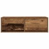 Szafki RTV 2 szt. Stare drewno 80x31x25,5 cm Drewno klejone