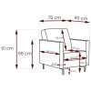 Fotel SELVA B madone 17031 czarny