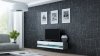 Komoda RTV 140 GOVI NEW GREY B VG12  szary / biały połysk