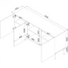 Komoda LAZZO BIS 150 czarny mat