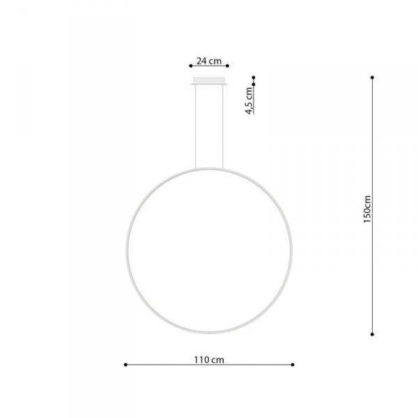 Lampa wisząca RIO 110 biały LED 3000K