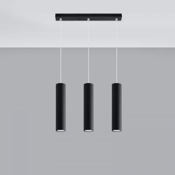 Lampa wisząca LAGOS 3L czarny