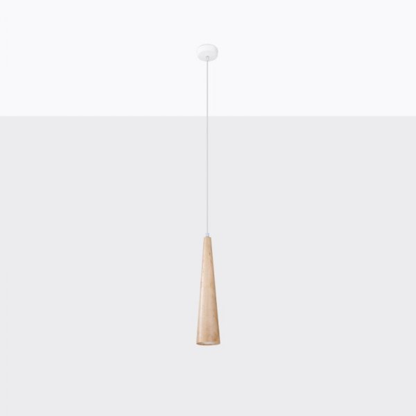 Lampa wisząca SULA 1 naturalne drewno
