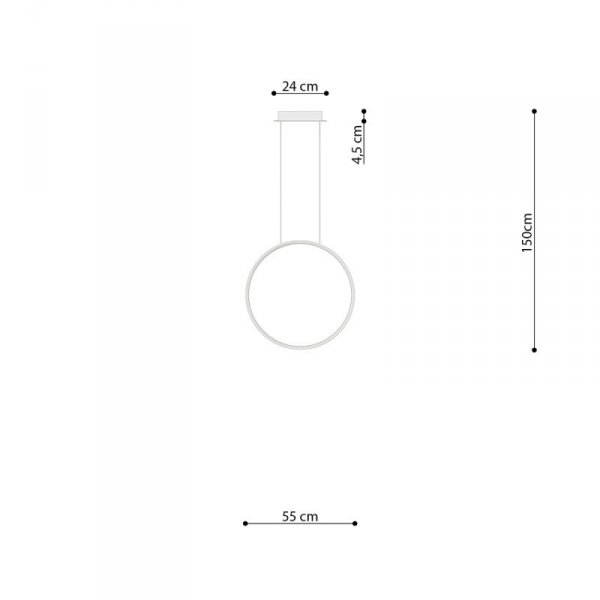 Lampa wisząca RIO 55 złota LED 3000K