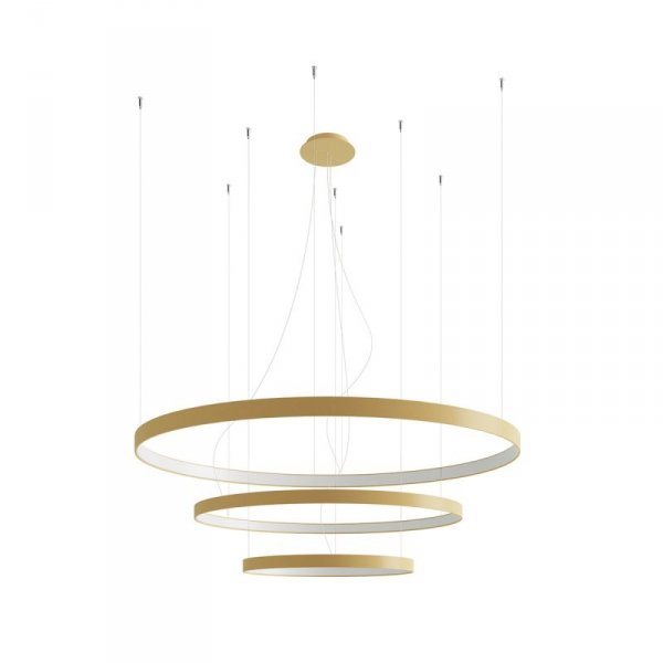Żyrandol RIO 3 55/78/110 złoty LED 3000K