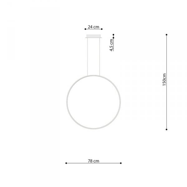Lampa wisząca RIO 78 złoty połysk LED 3000K