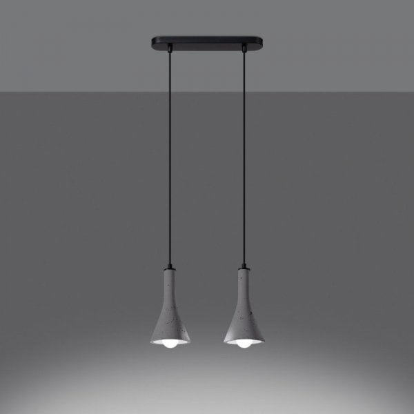 Lampa wisząca REA 2 beton