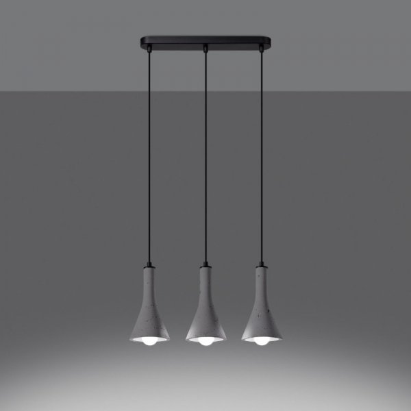 Lampa wisząca REA 3L beton