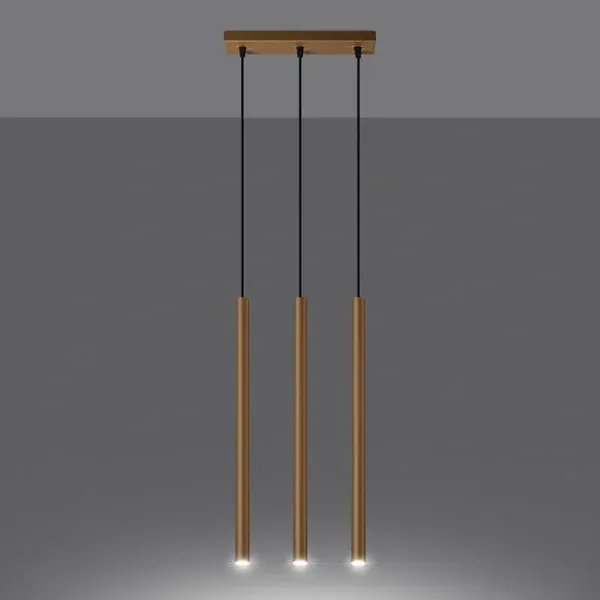 Lampa wisząca PASTELO 3L złota