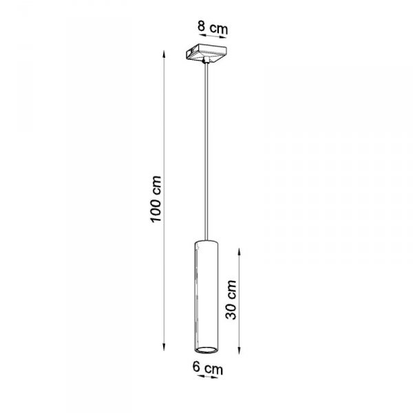Lampa Wisząca LAGOS 1 chrom