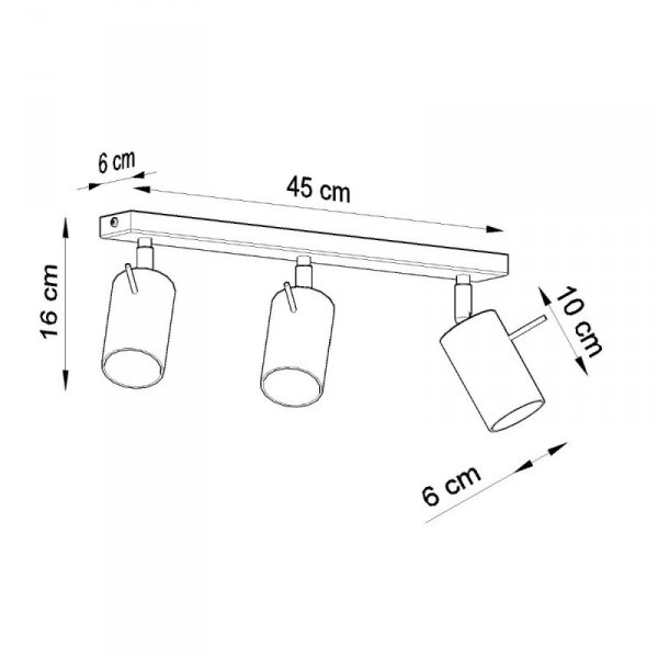Plafon RING 3 chrom