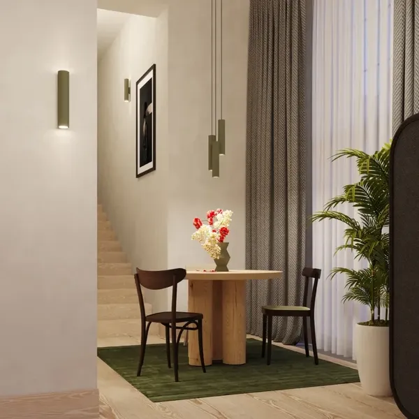 Lampa wisząca LAGOS 3P zielona oliwka