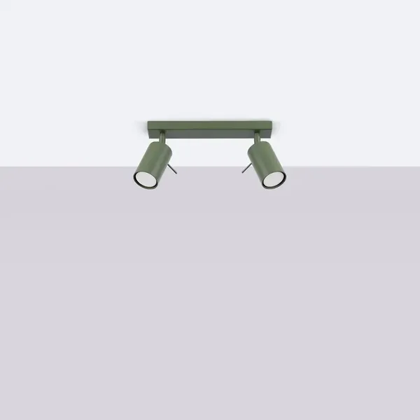 Plafon RING 2 zielony oliwkowy