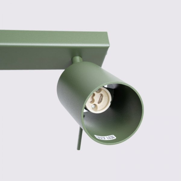 Plafon RING 4L zielony oliwkowy