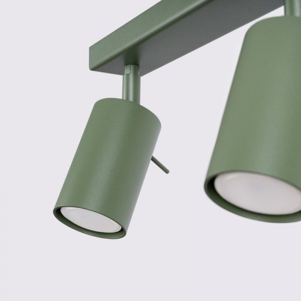 Plafon RING 4L zielony oliwkowy