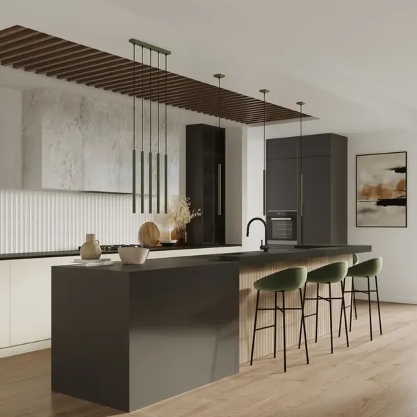 Lampa wisząca PASTELO 1 zielona oliwka