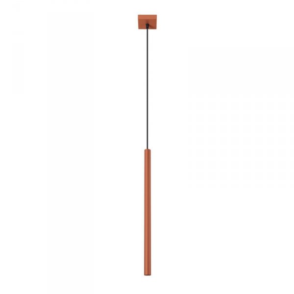 Lampa wisząca PASTELO 1 ochra czerwona