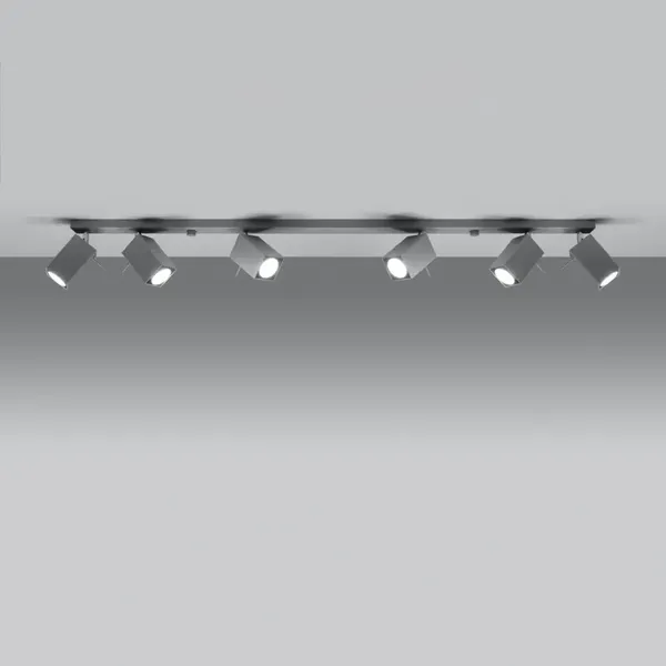 Plafon MERIDA 6L szary