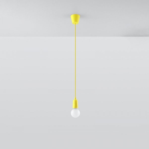Lampa wisząca DIEGO 1 żółta