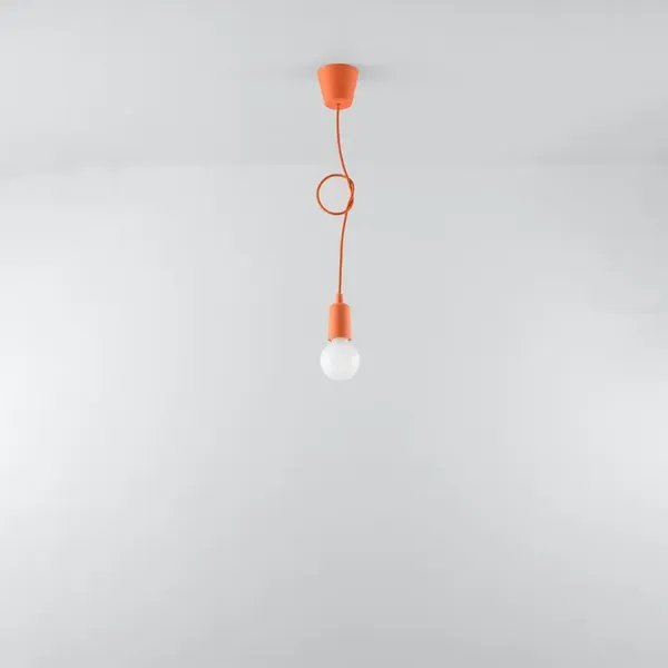 Lampa wisząca DIEGO 1 pomarańczowy