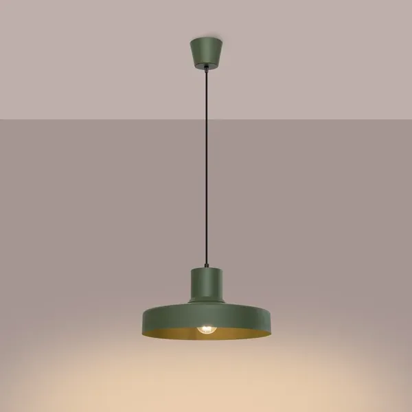 Lampa wisząca BILO zielona oliwka