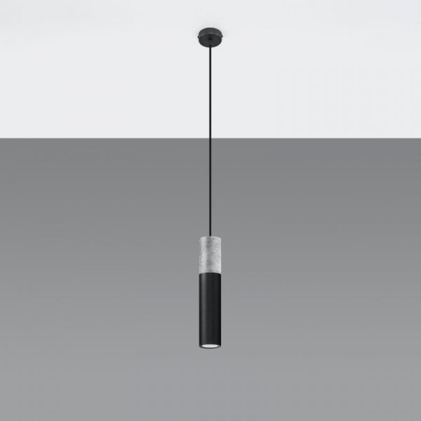 Lampa wisząca BORGIO 1 czarny