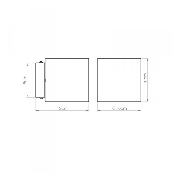 Kinkiet ORBIS beton beżowy