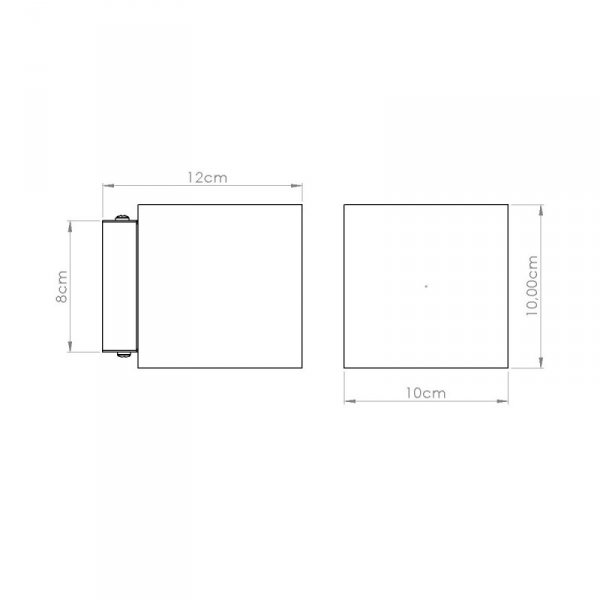 Kinkiet QUAD beton zielona oliwka