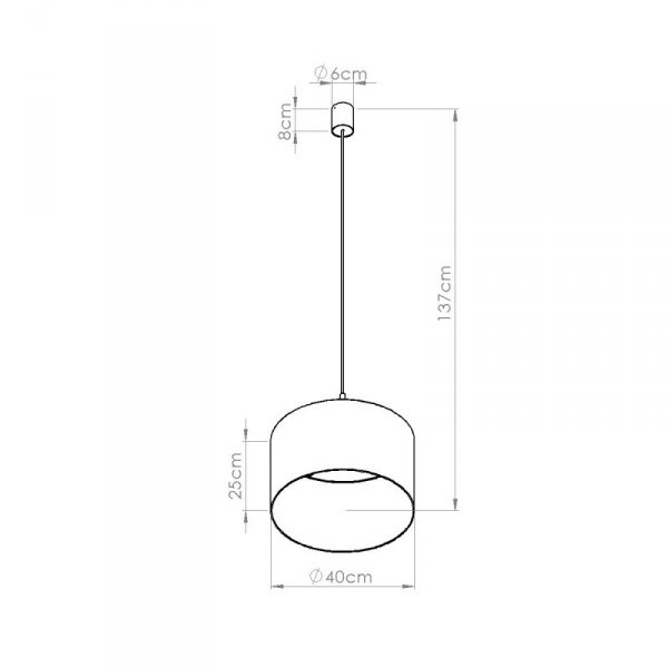 Lampa wisząca NEVIA taupe