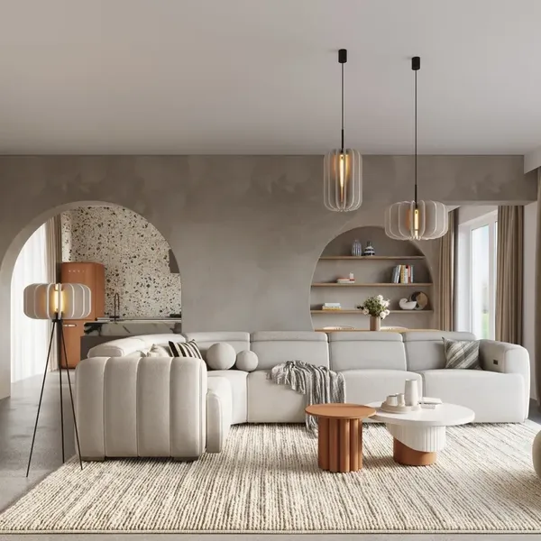 Lampa wisząca MULA 27 beżowa