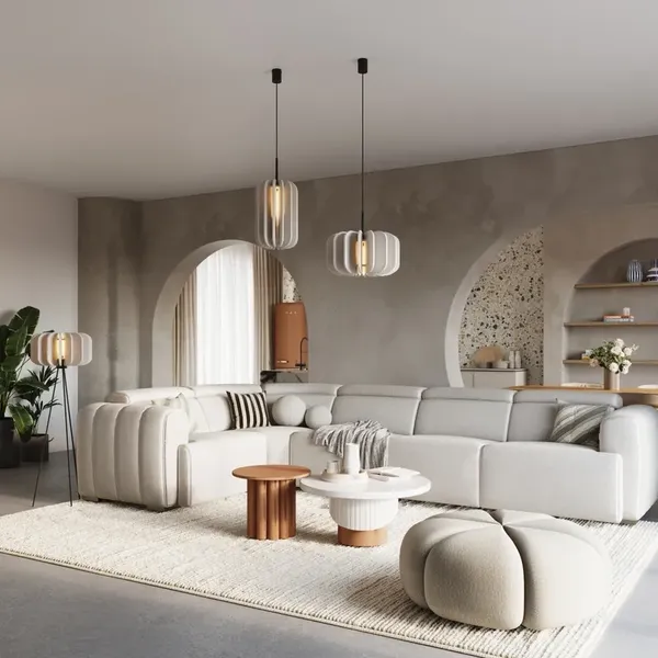 Lampa wisząca MULA 27 beżowa