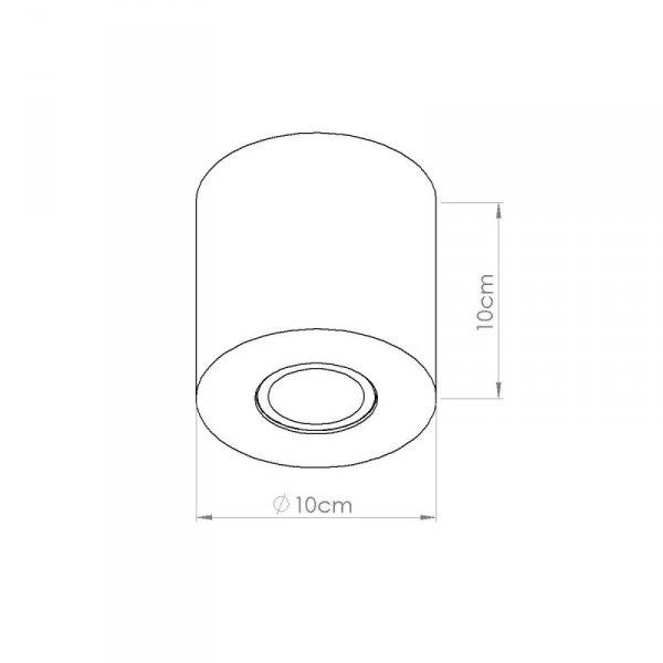 Plafon ORBIS beton zielona oliwka