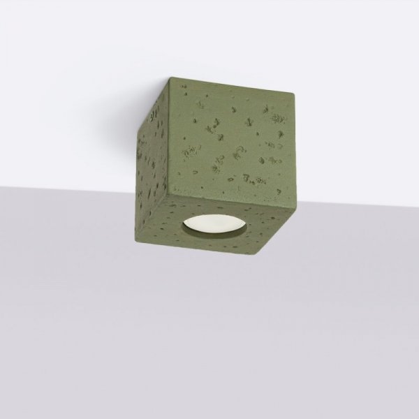 Plafon QUAD beton zielona oliwka