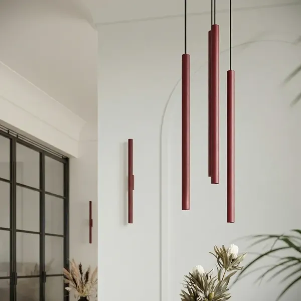 Lampa wisząca PASTELO 2 burgund