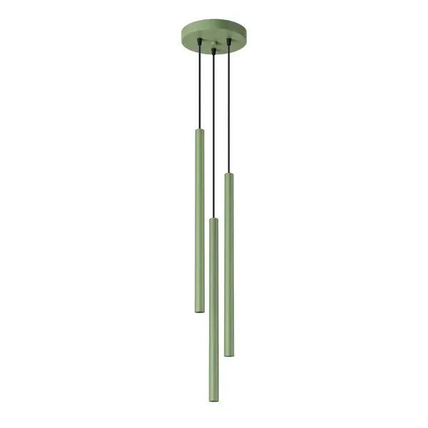 Lampa wisząca PASTELO 3P szałwiowa