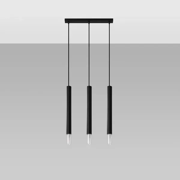 Lampa wisząca WEZYR 3 czarna
