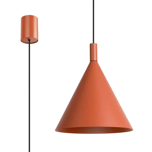 Lampa wisząca NOX 25 ochra czerwona