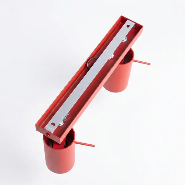 Plafon RING 2 czerwony