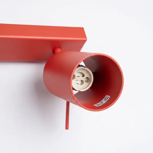 Plafon RING 4L czerwony