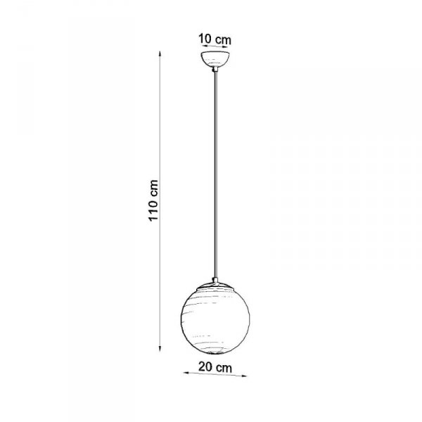 Lampa wisząca UGO 20 chrom