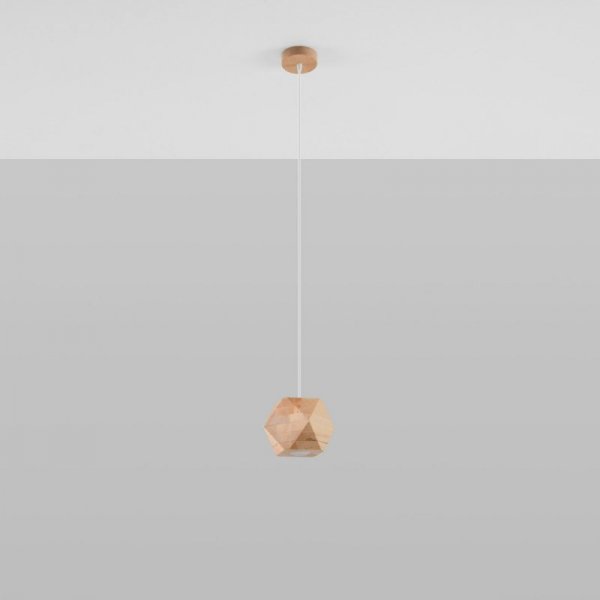 Lampa wisząca WOODY naturalne drewno