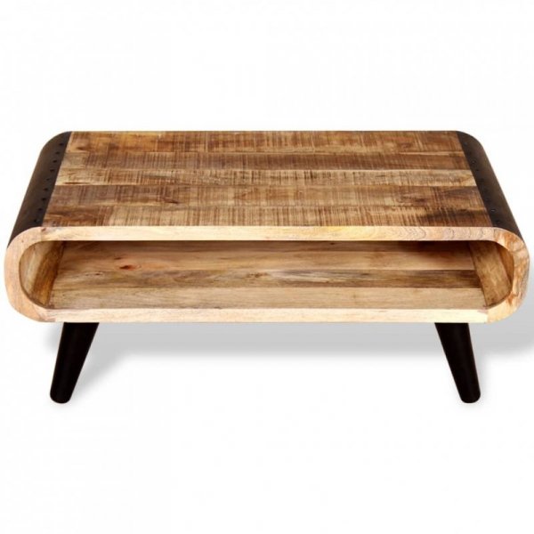 Stolik kawowy z surowego drewna mango 90x55x39 cm