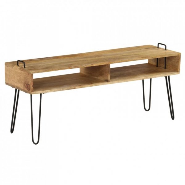 Szafka pod telewizor, lite drewno mango, 110 x 35 x 45 cm