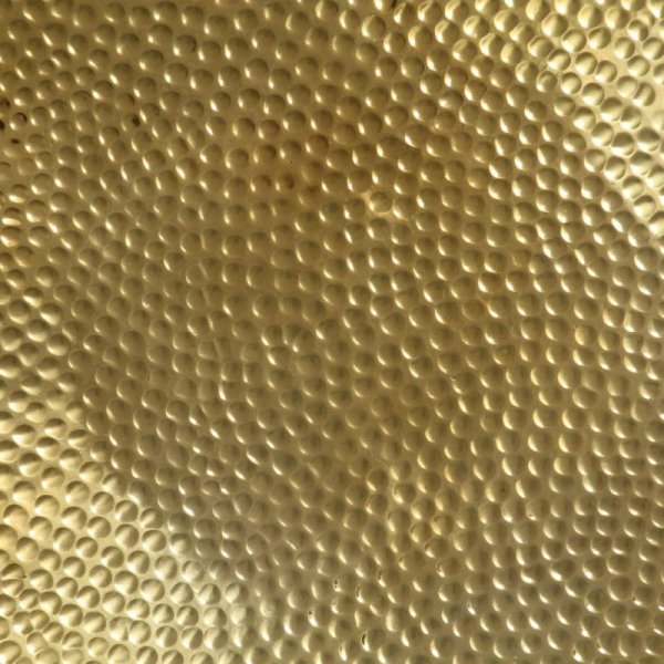 Stolik kawowy z młotkowanego aluminium, 70x30 cm, mosiądz