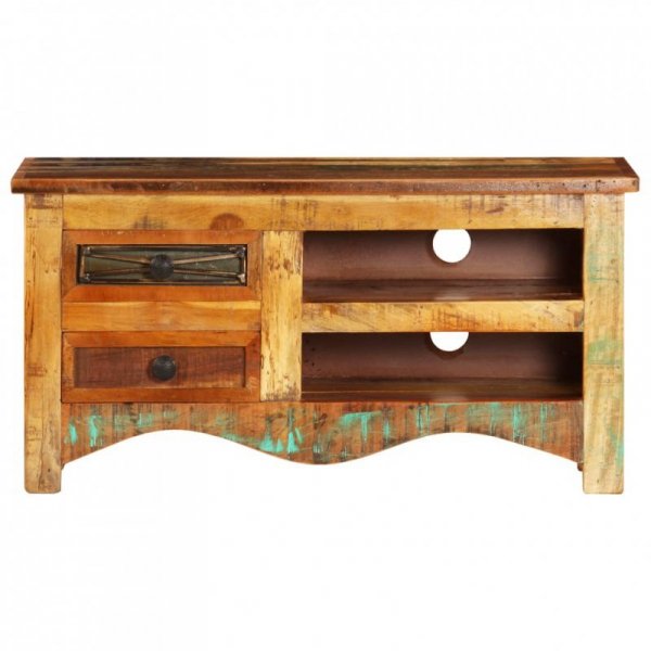 Szafka pod TV, 80x30x40 cm, lite drewno z odzysku