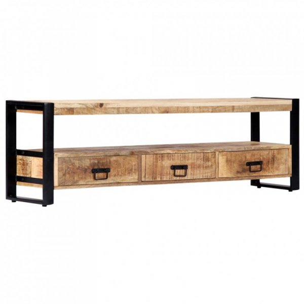 Szafka pod telewizor, 150 x 30 x 45 cm, lite drewno mango